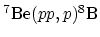 $^{7}\mathrm{Be}(pp,p)^{8}\mathrm{B}$